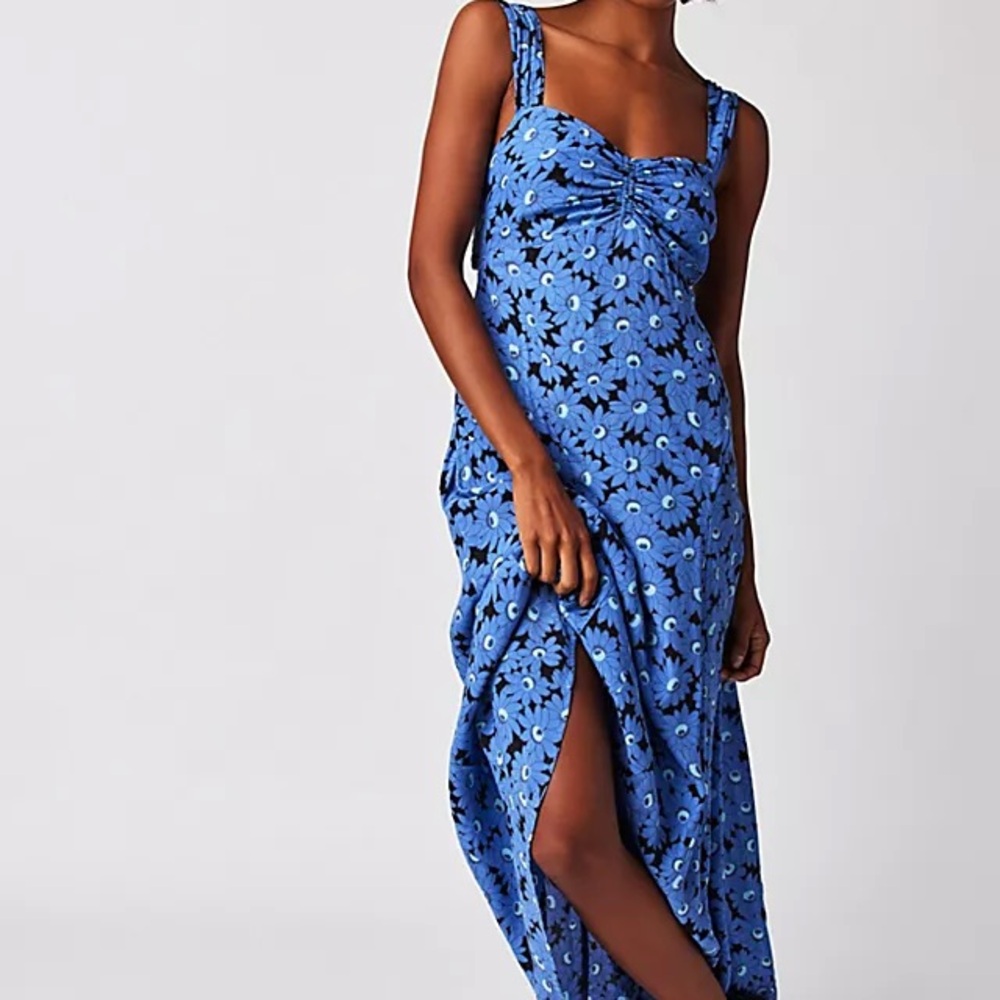 🌼 Free People Rosalee Floral Cutout Long Midi Dress NWT - Size M 🌼